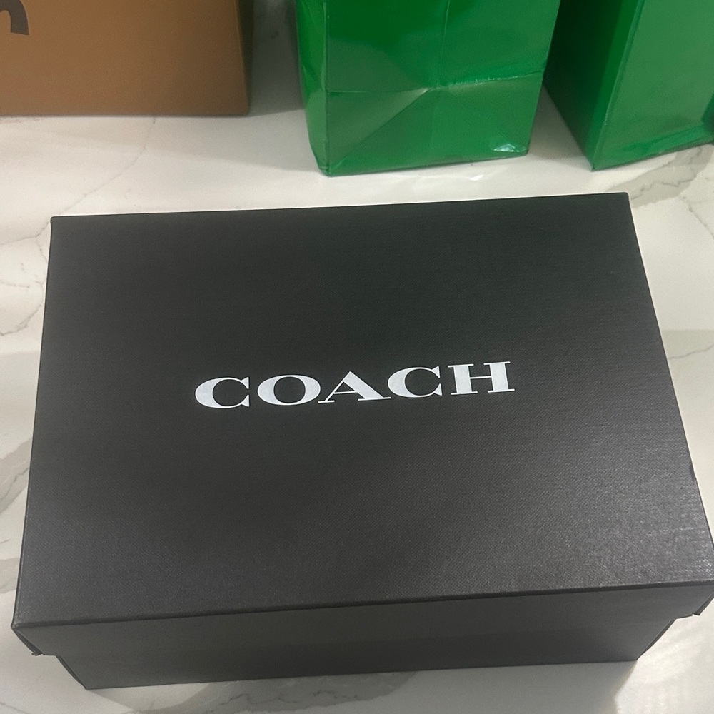 Coach Black Shoe Box with Logo